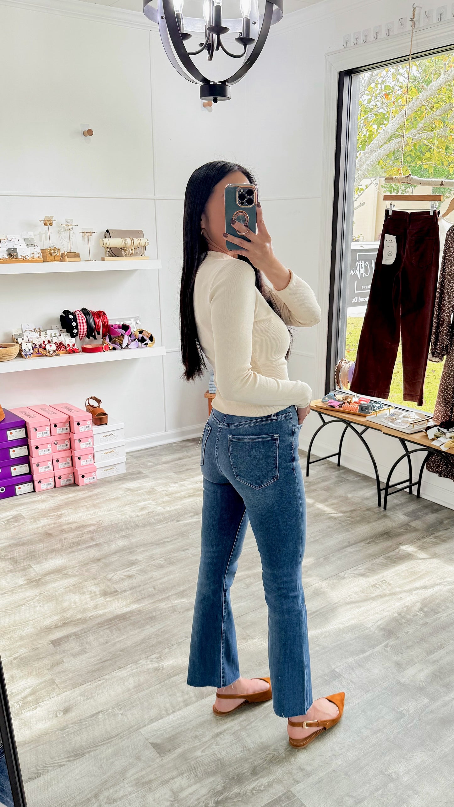 Ixora Kick Flare Denim