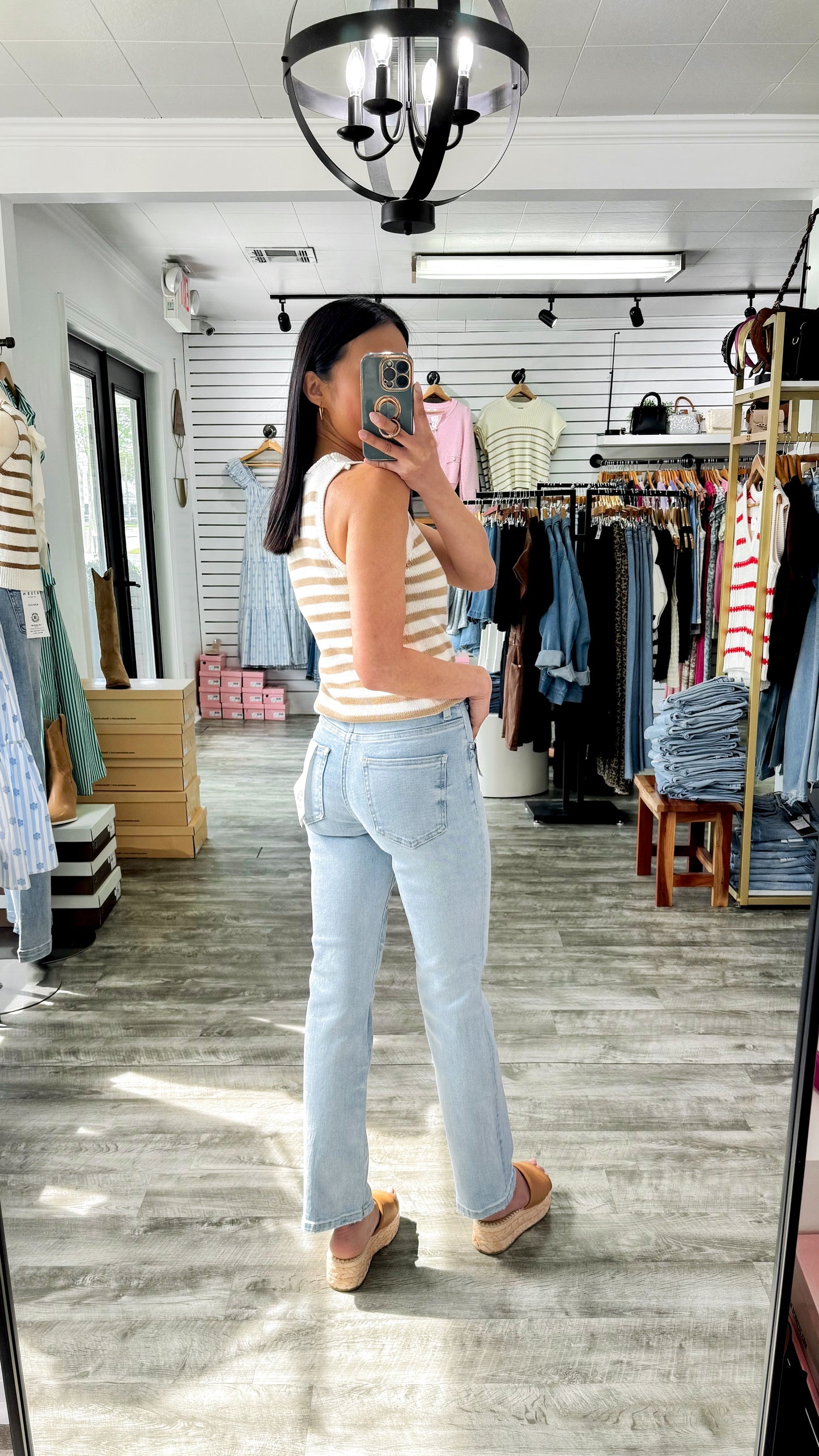 Tummy Control Straight Denim