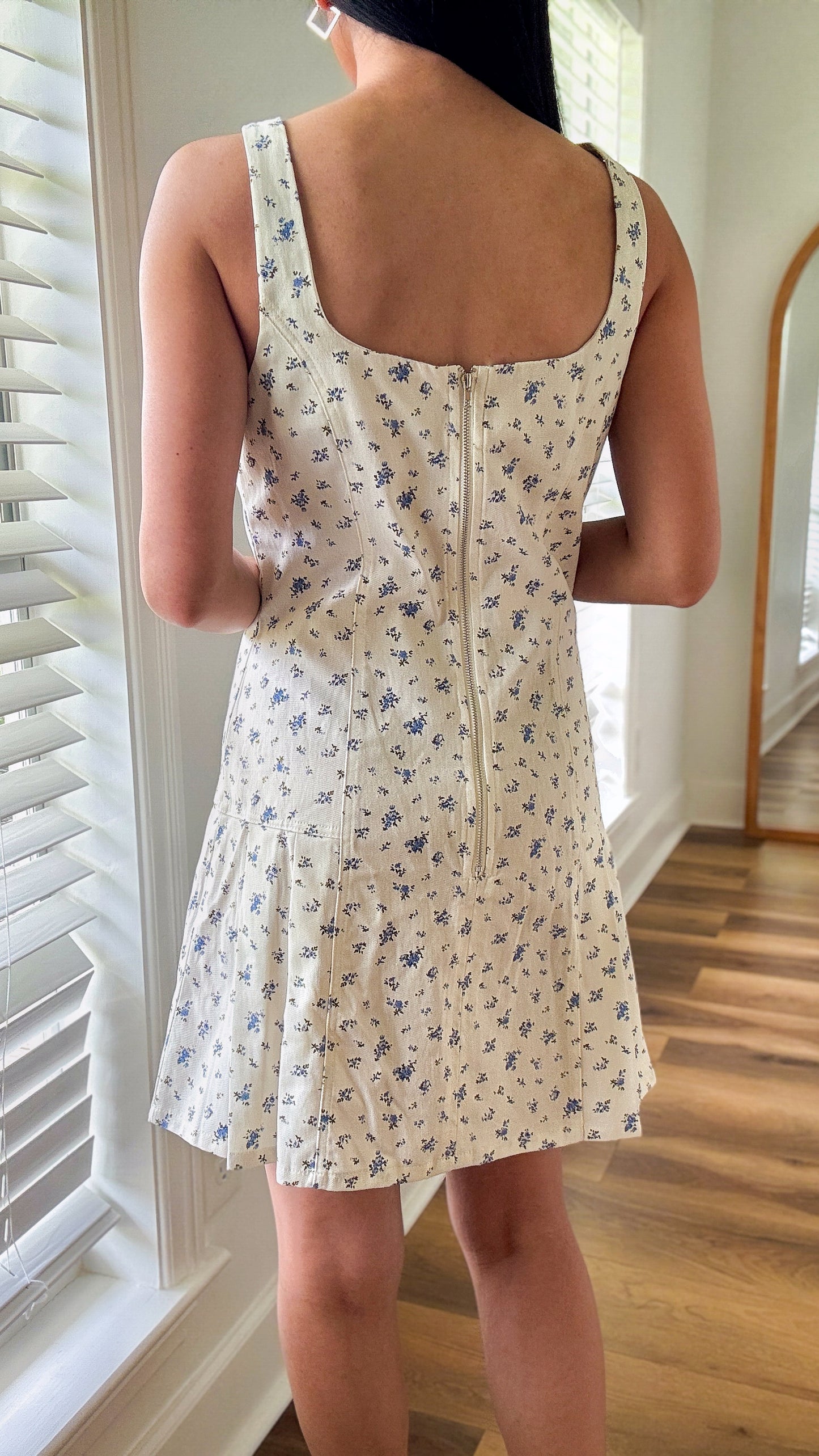 Ditsy Floral Pleated Dress