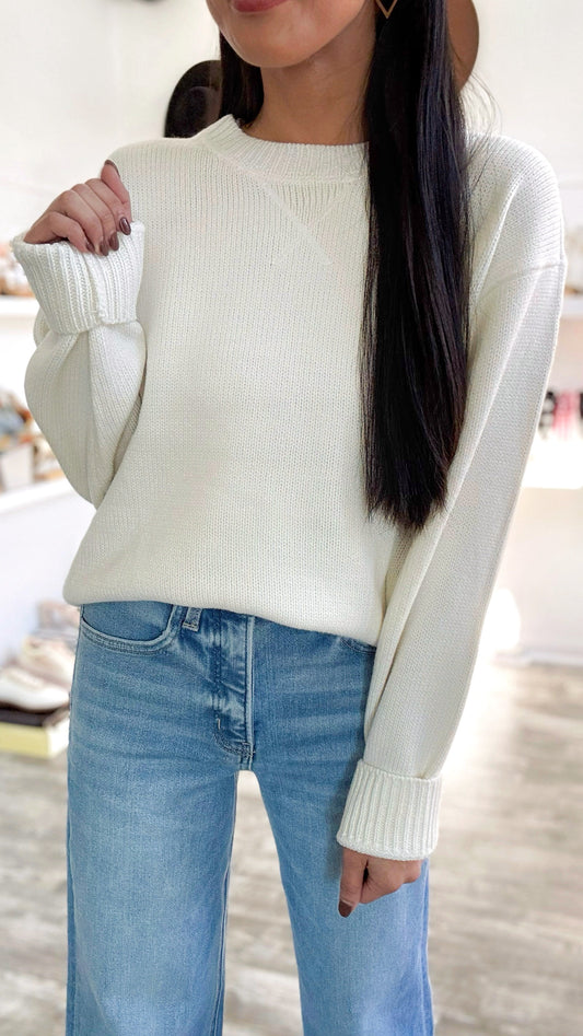 Crew Sweater - Cream