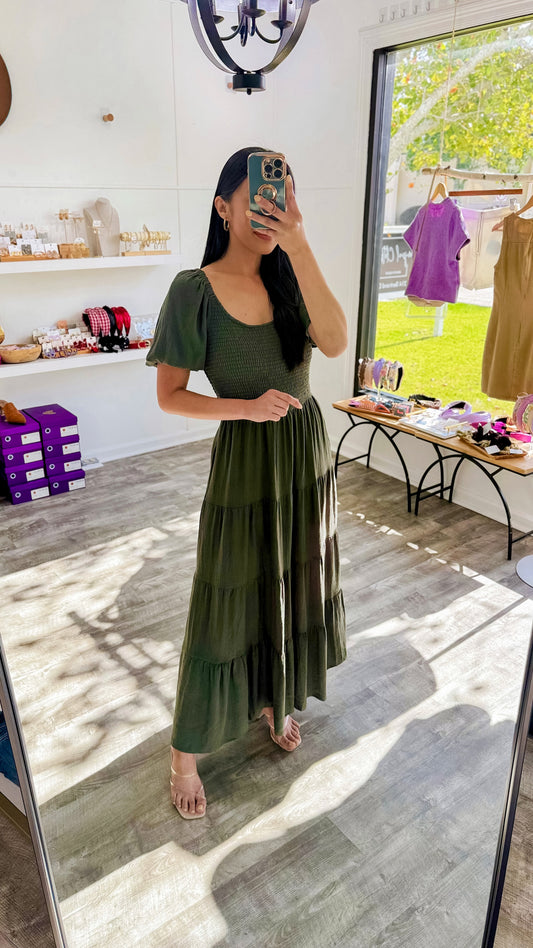 Forest Green Maxi Dress