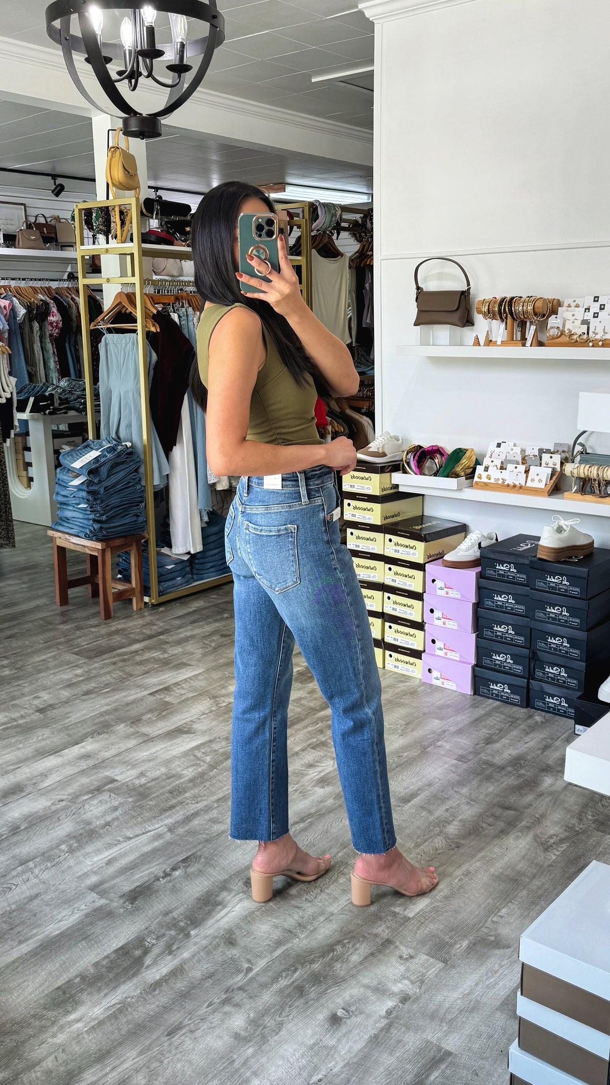 Tummy Control Straight Denim