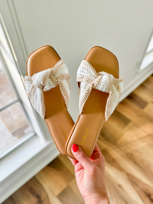 Crochet Knot Woven Sandals