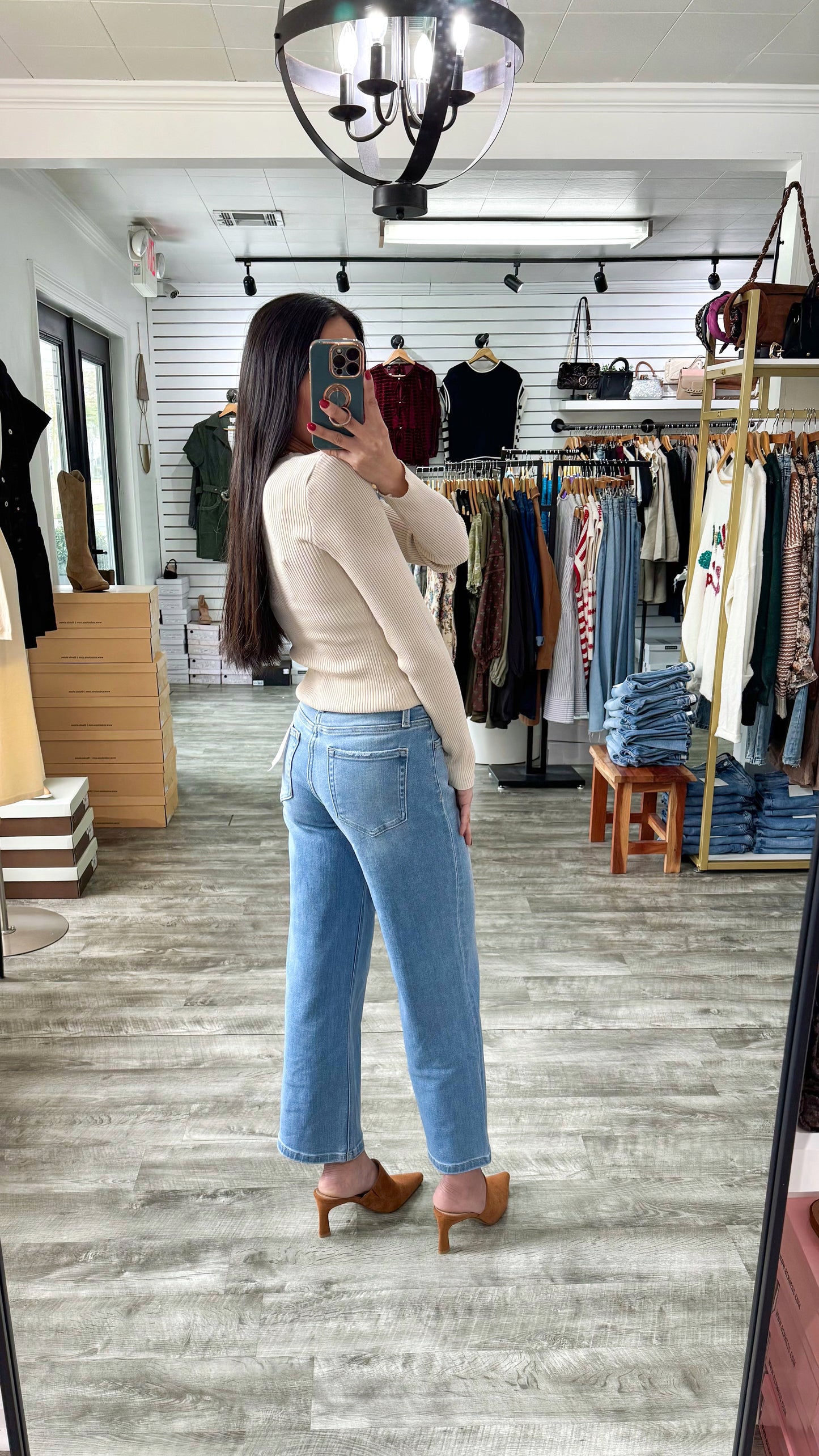 Abound Tummy Control Wide Denim