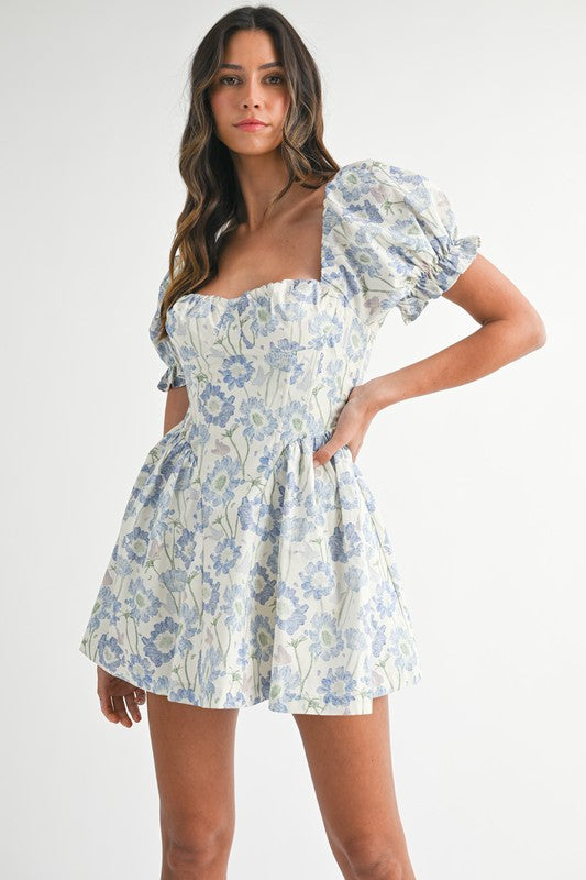 Puff Sleeve Bustier Dress