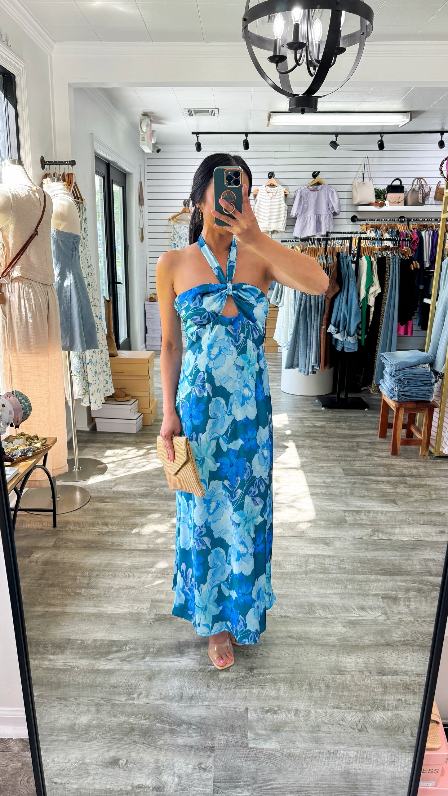 Lena Halter Midi Dress