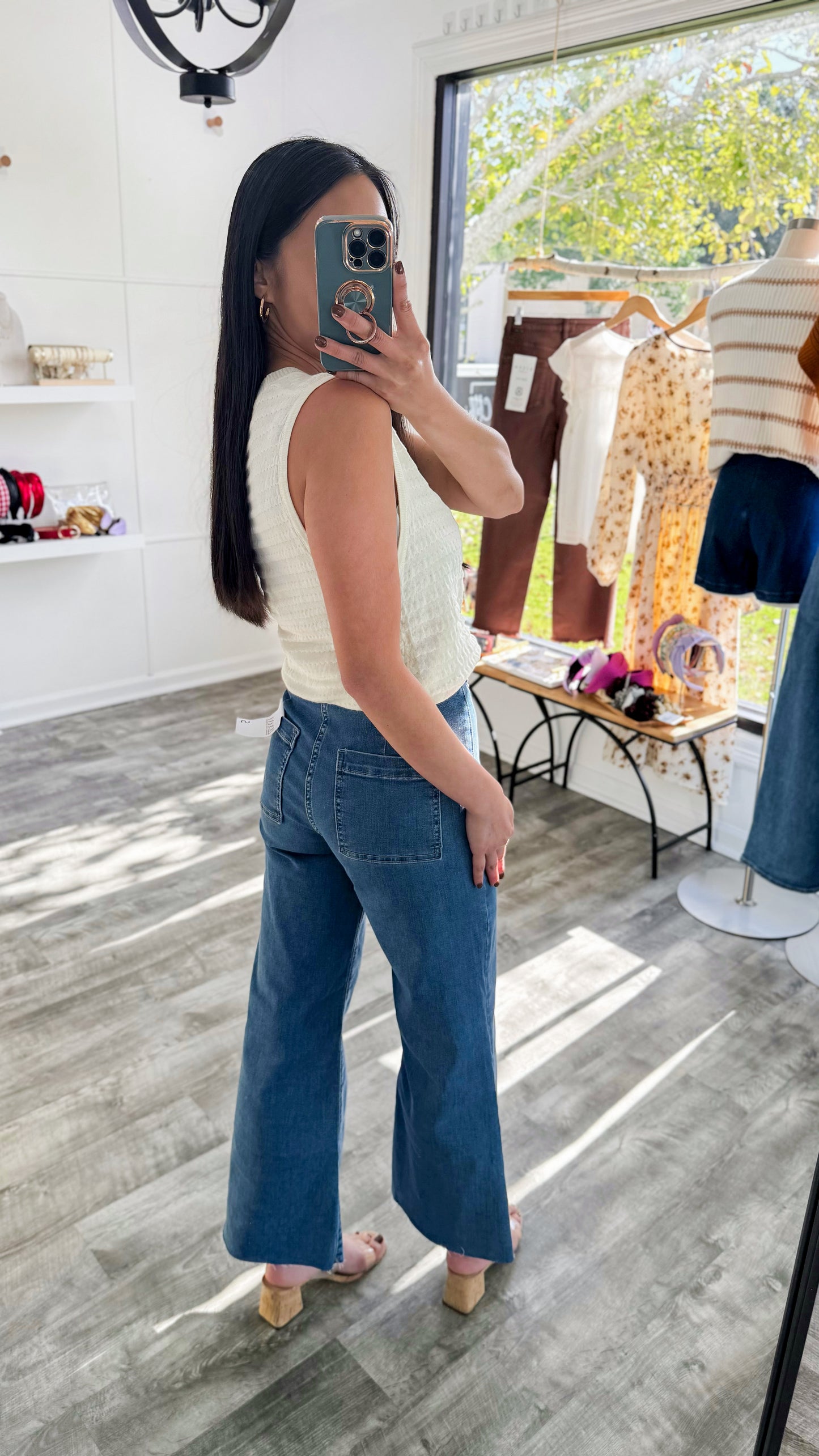 Zenana Cropped Wide Leg- Medium