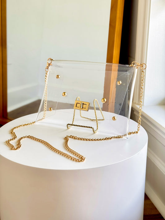 Studded Clear Bag