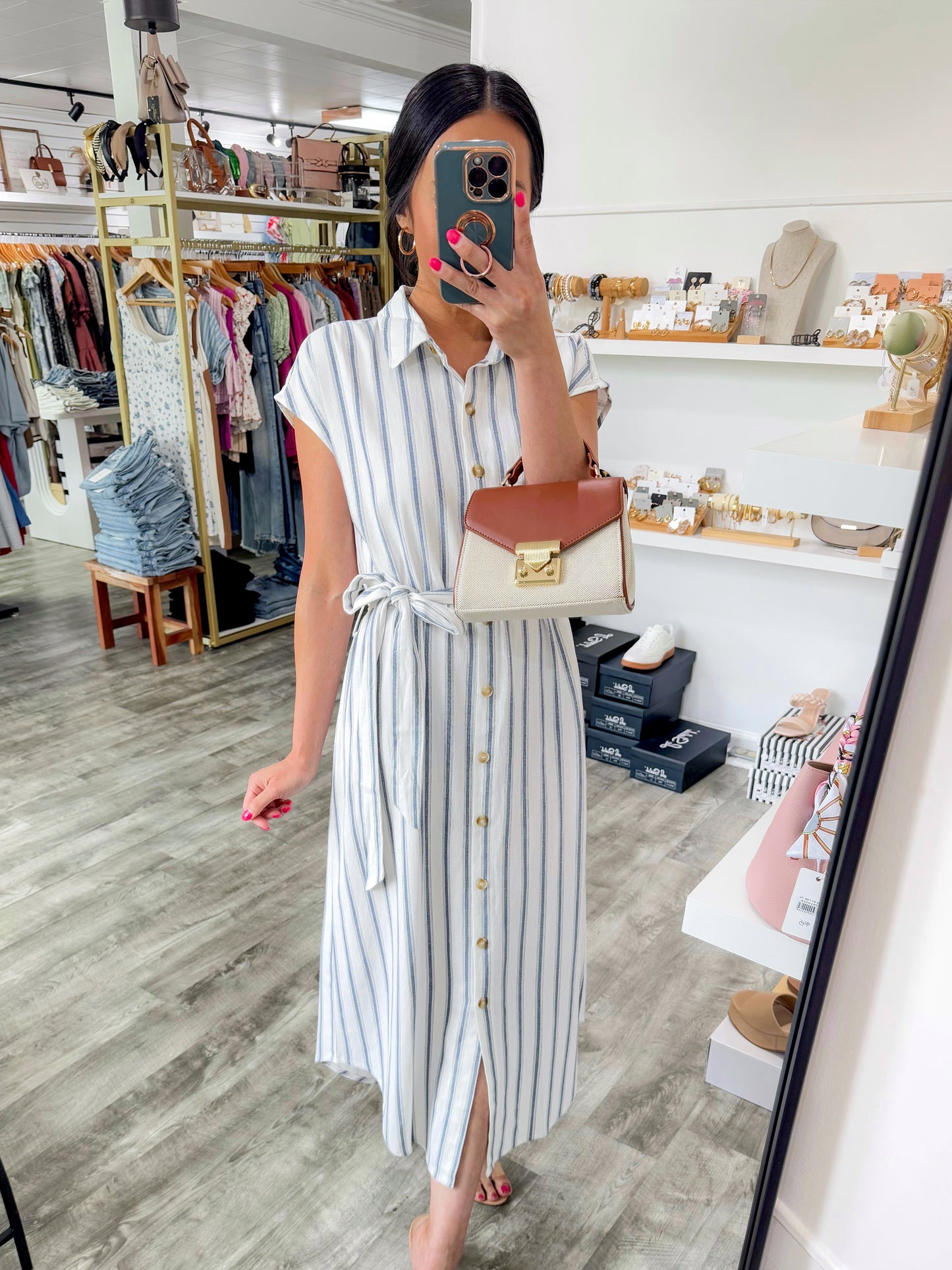 Heading To The Vineyard Midi Dress