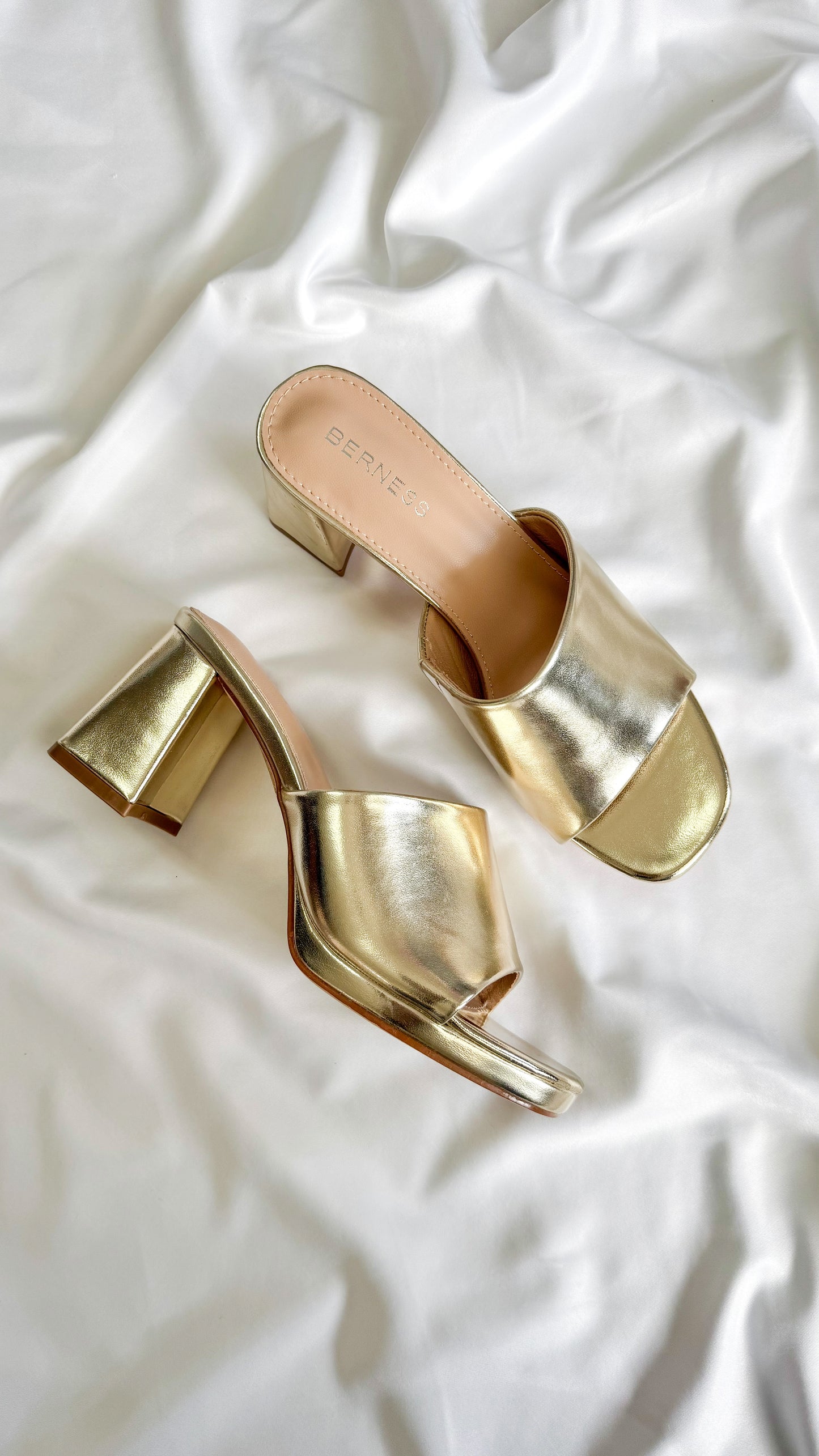 Honor Gold Platform Heels
