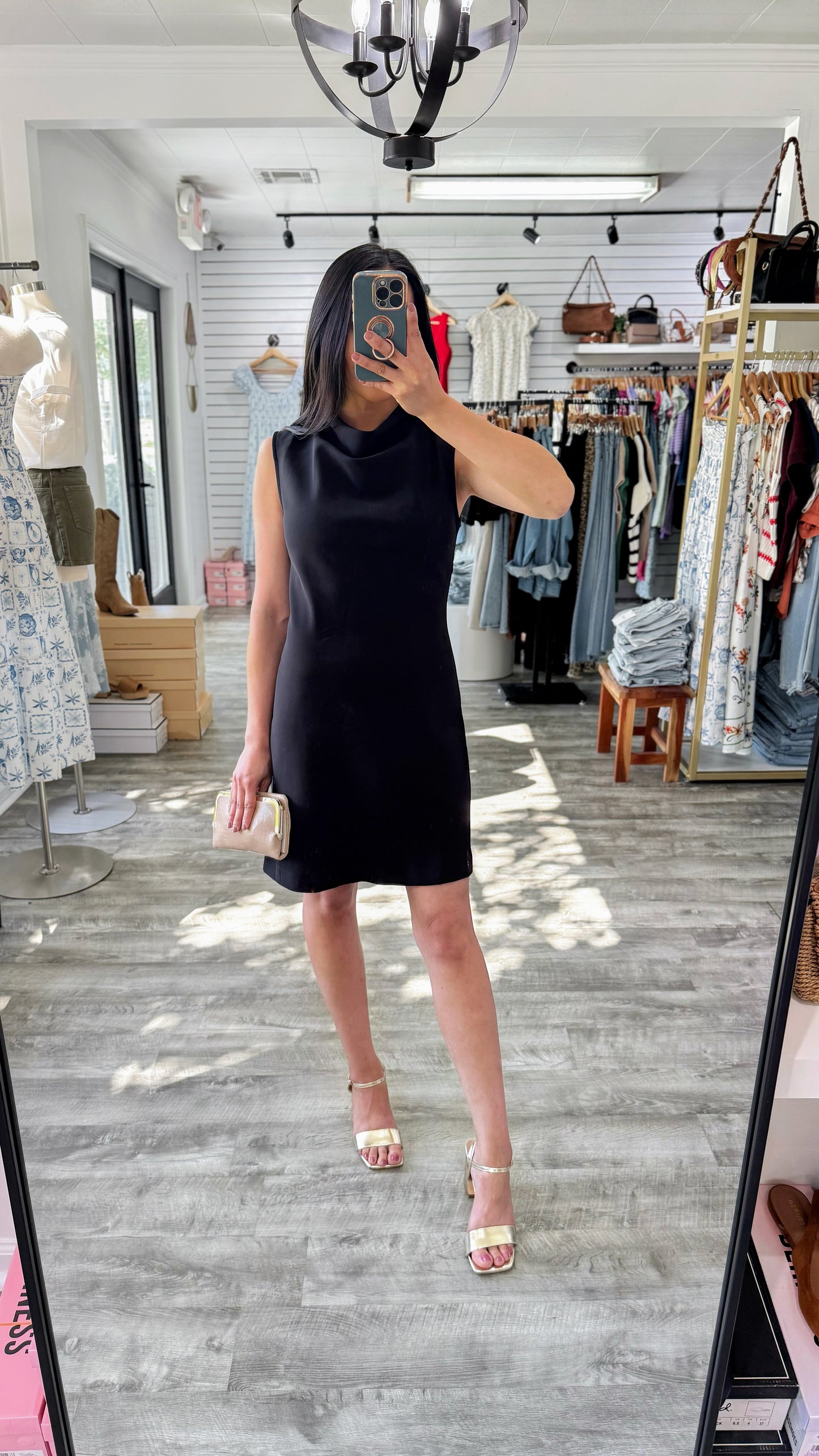 Heidi Draped Cowl Mini Dress