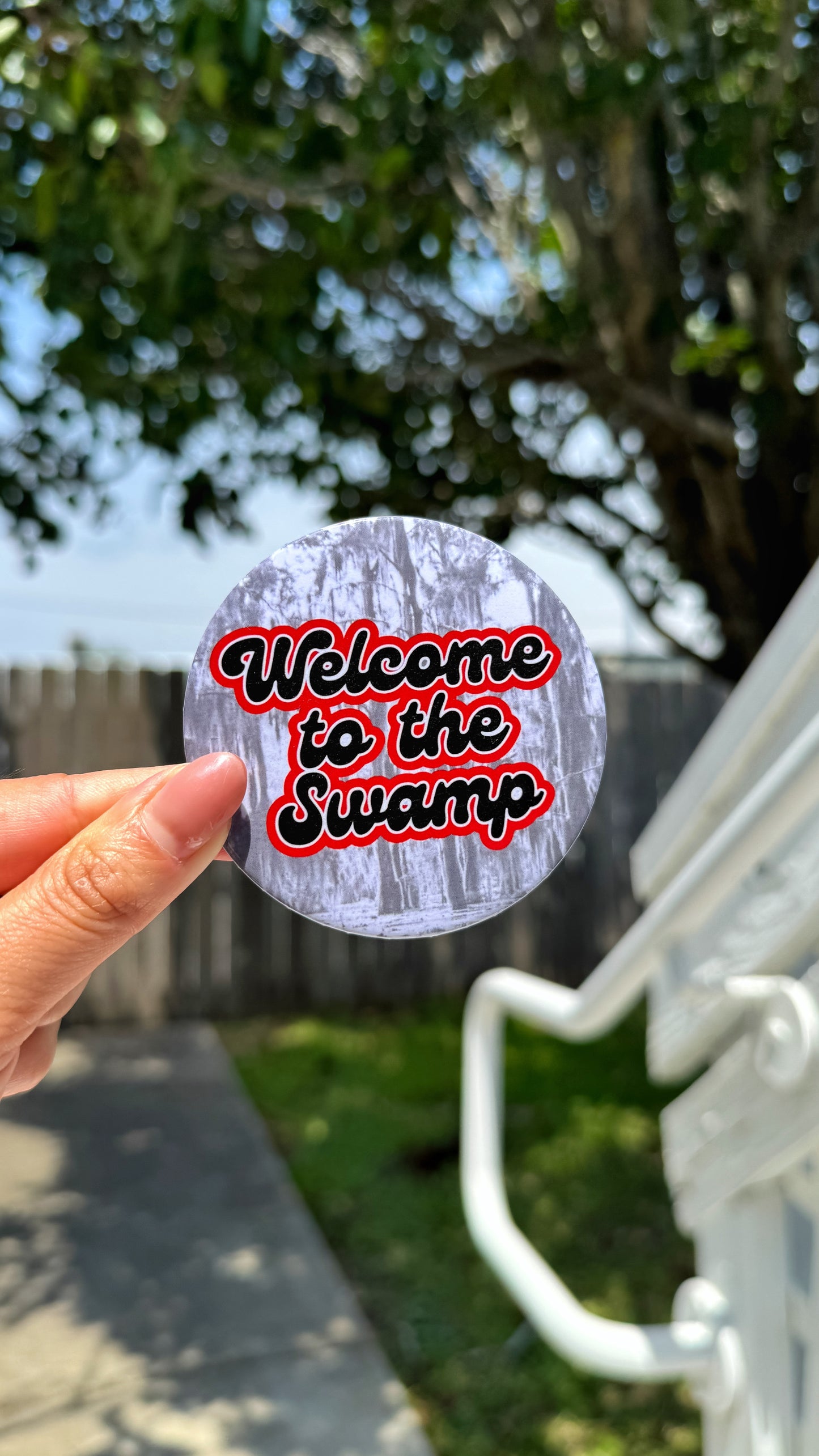Welcome To The Swamp Button