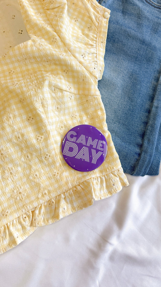 Purple Game Day Button