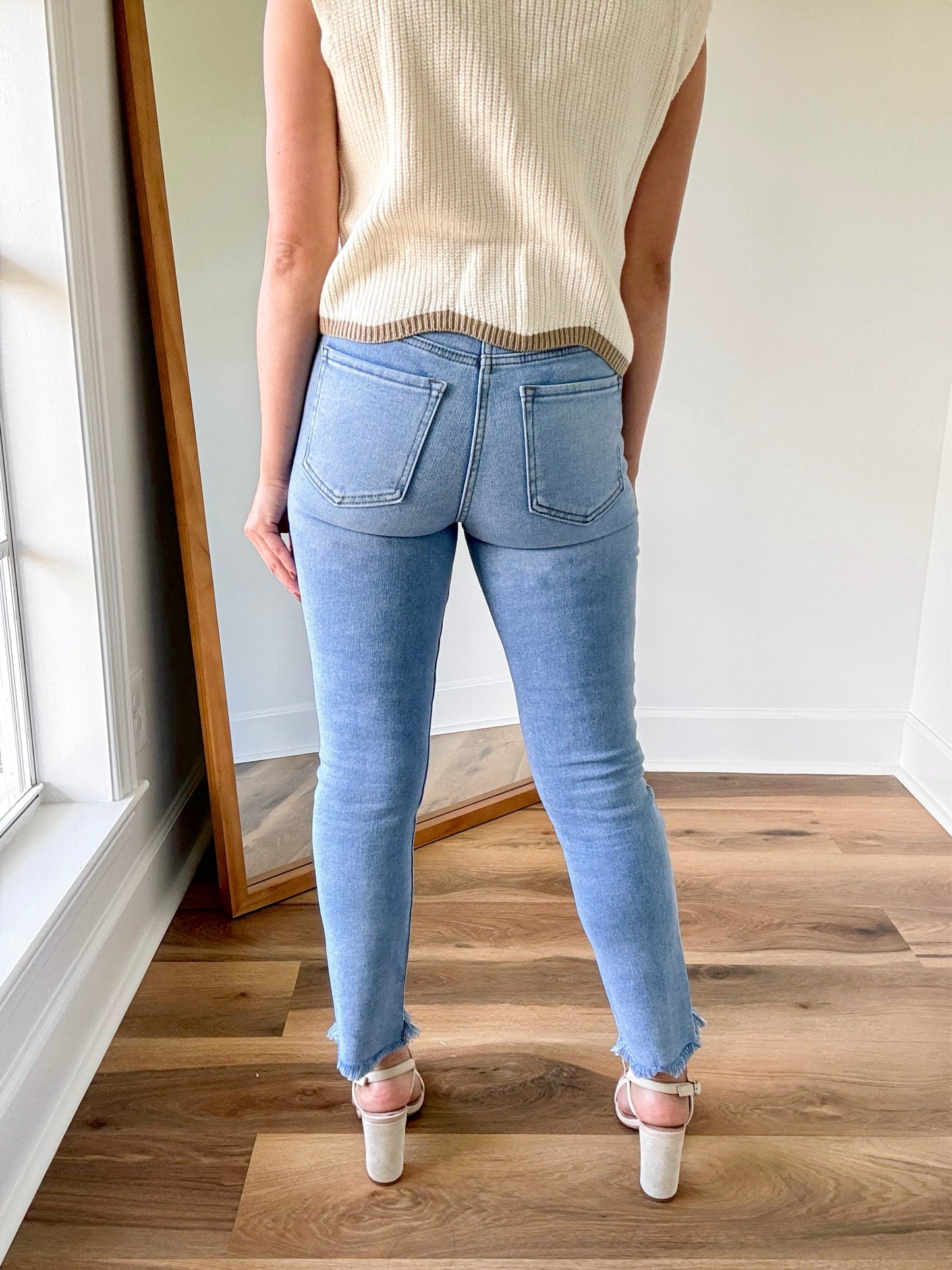 Friday Frayed Straight Denim