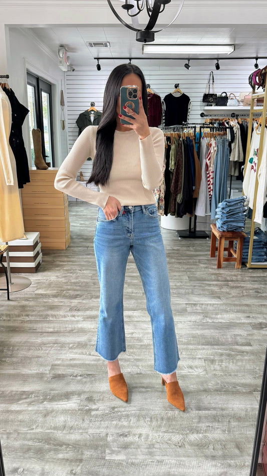 Sensational HR Slim Wide Denim