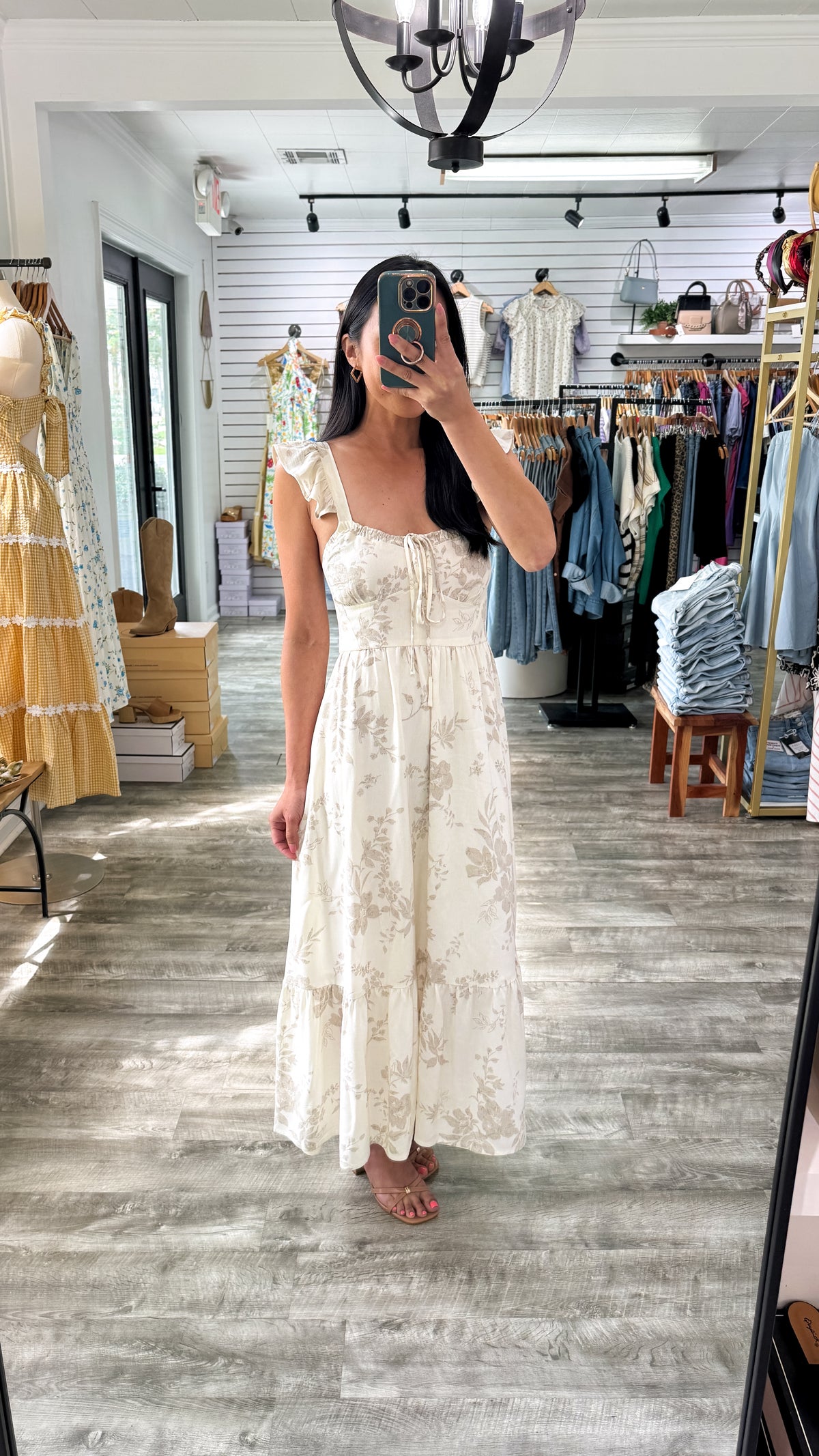 Neutral Feeling Midi Dress