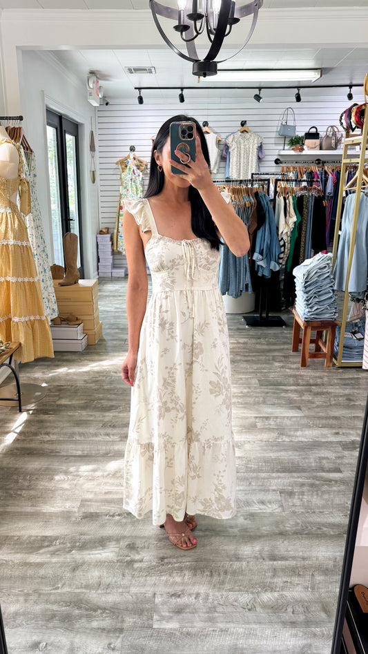 Neutral Feeling Midi Dress