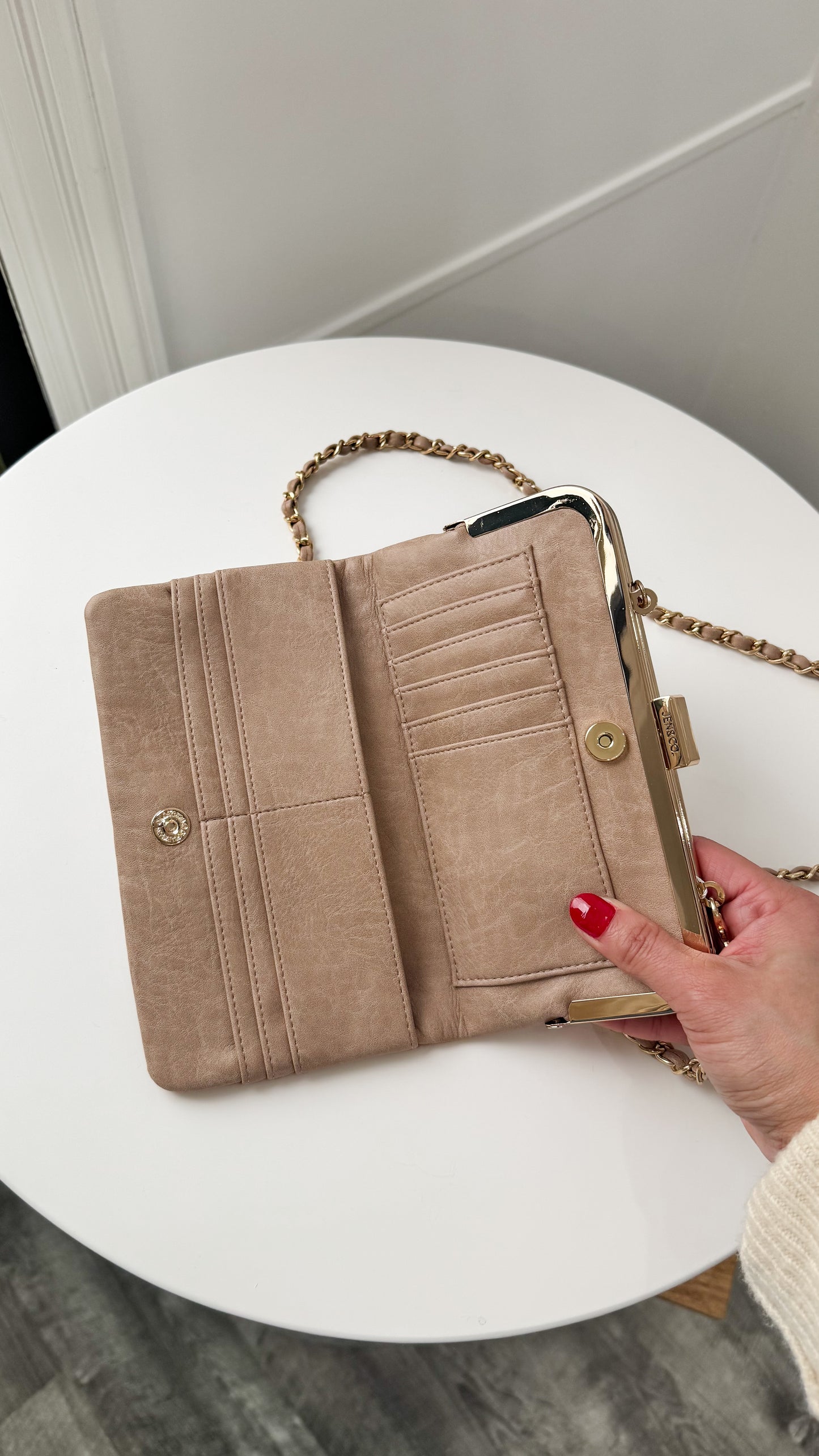 Sue Wallet Pouch - Beige