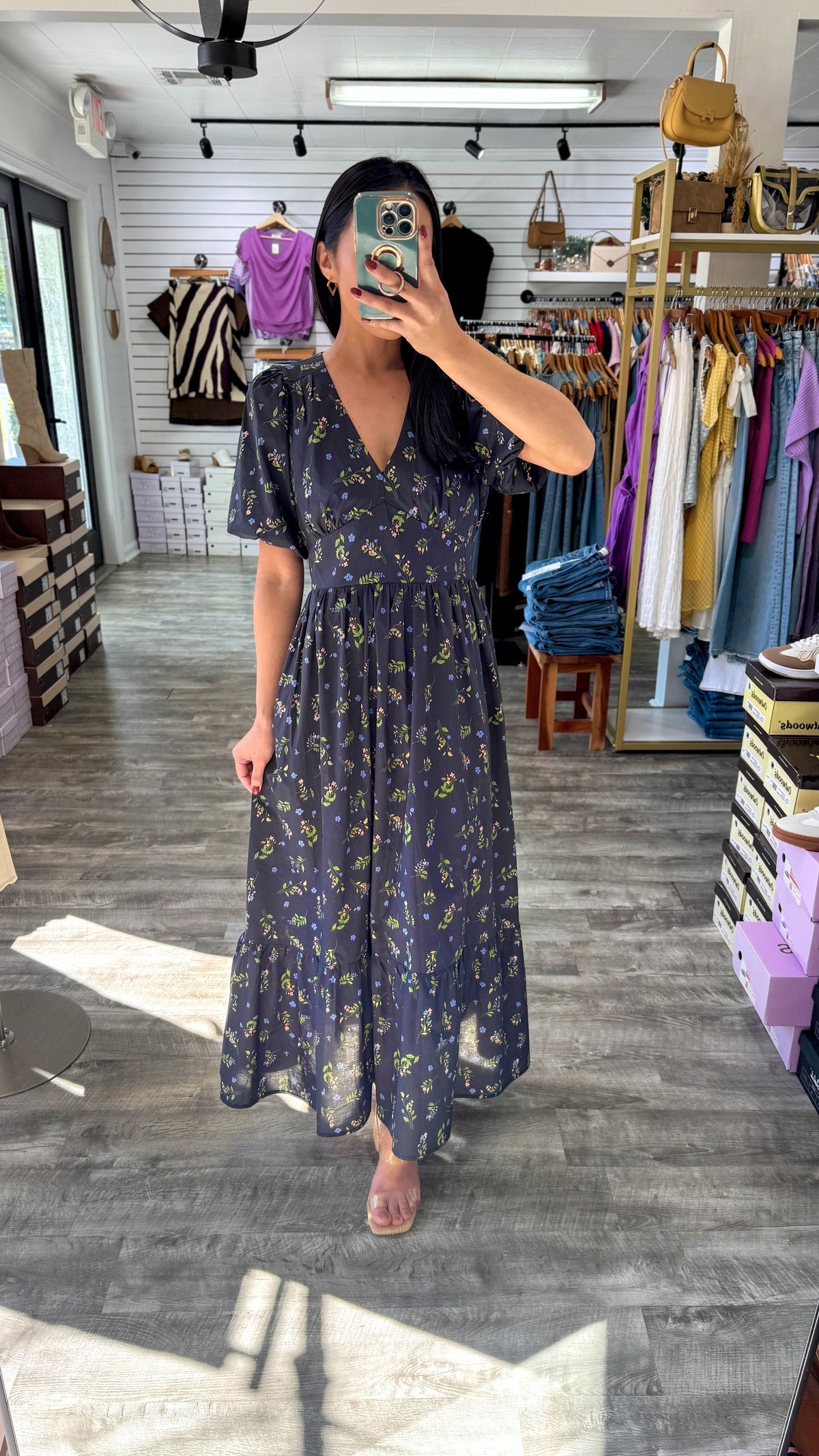 Lily Navy Maxi Dress