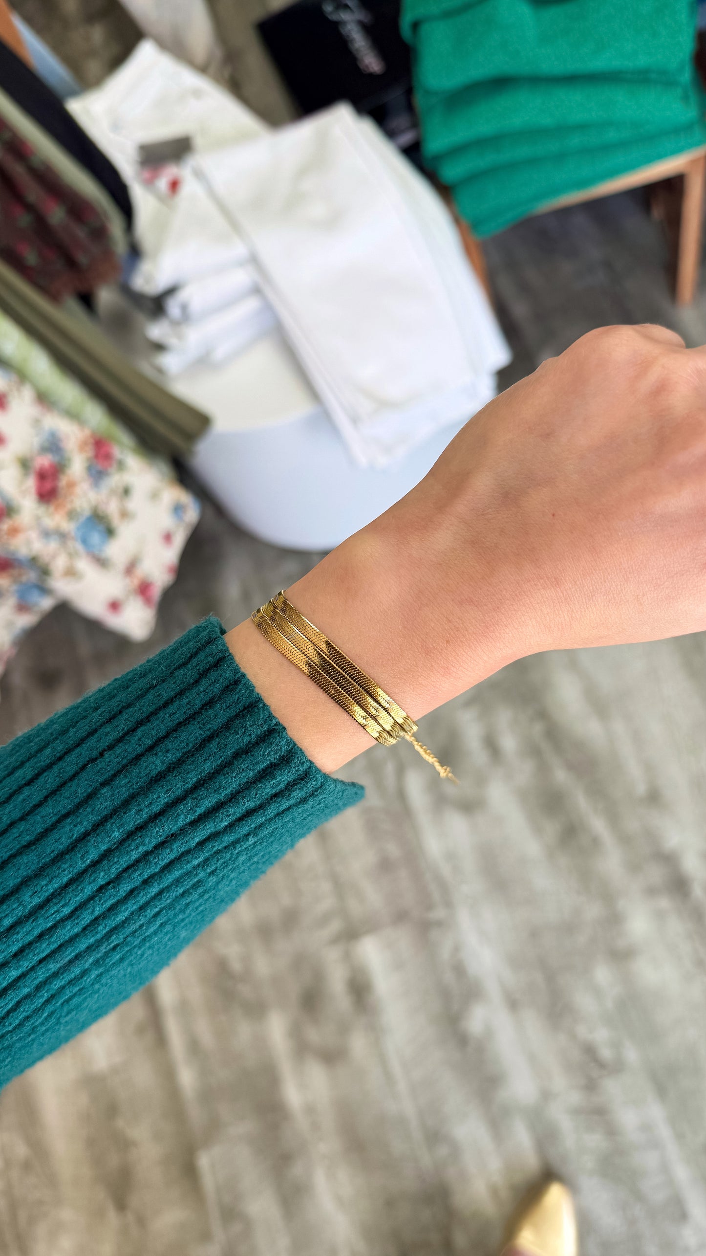 Layered Snake Chain Bracelet