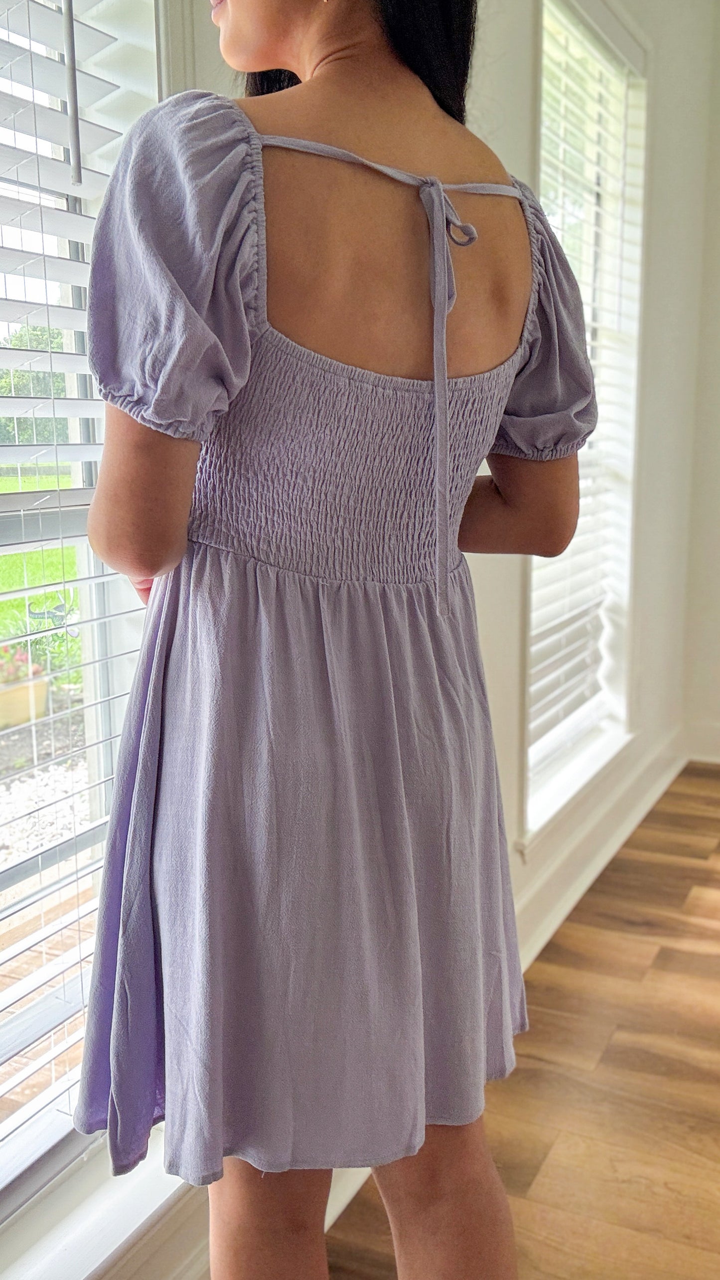 Lilac Linen Dress