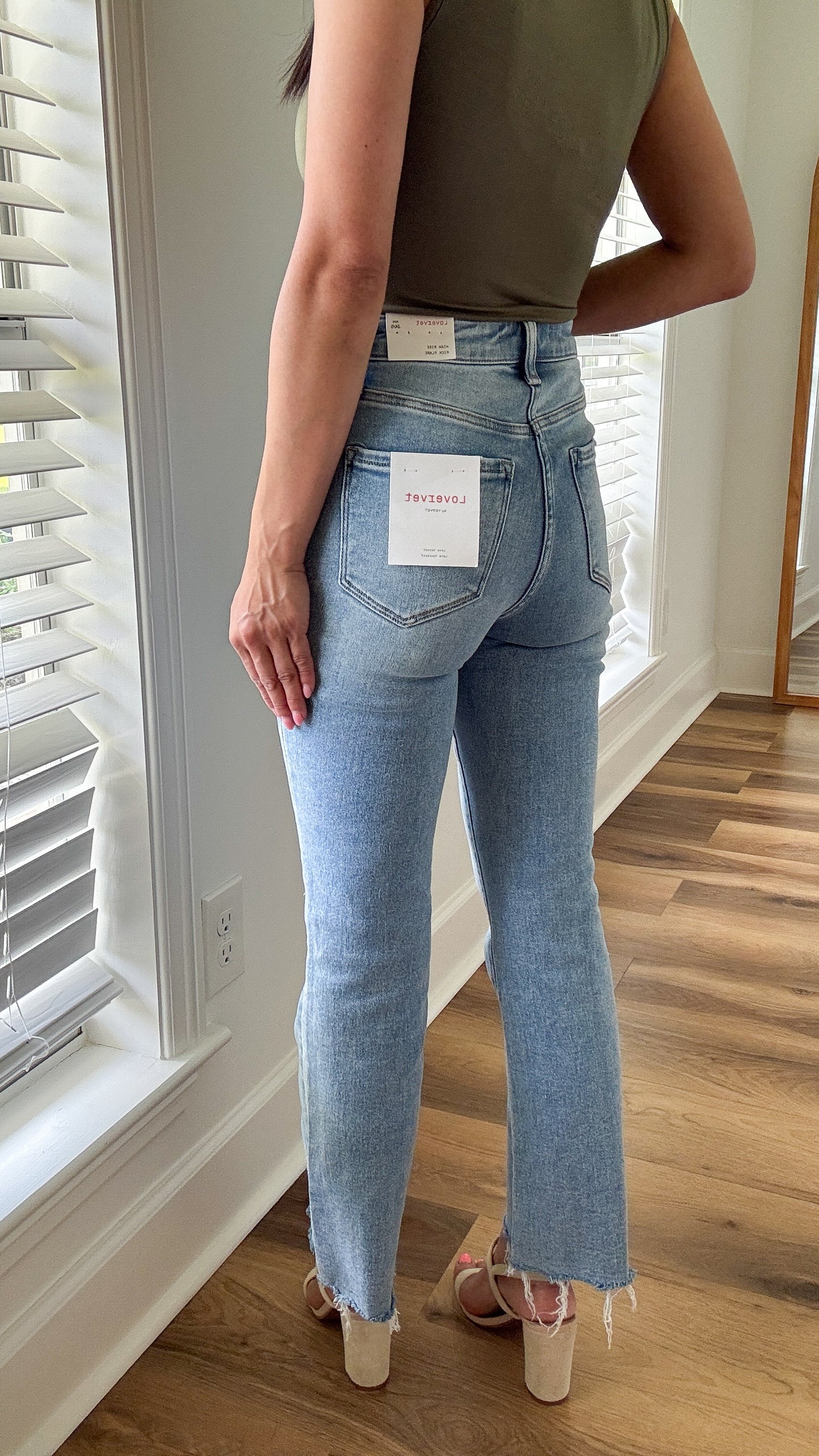 Stirringly HR Kick Flare Denim