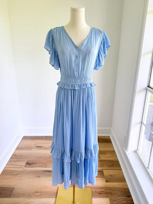 Timeless Blue Midi Dress