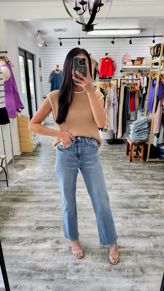Enhance Ankle Slim Wide Denim