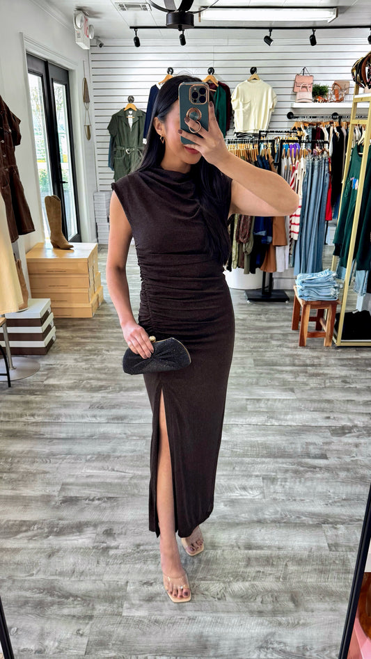 Galaxy Black Lurex Dress