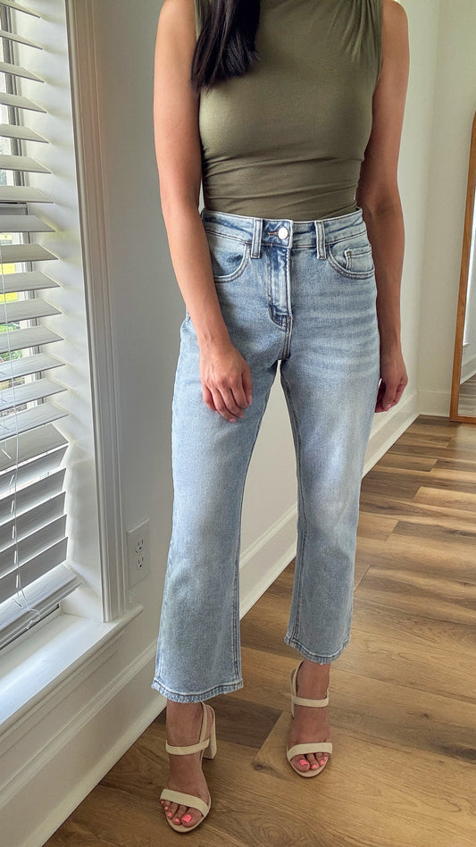 Preferes HR Crop Straight Denim