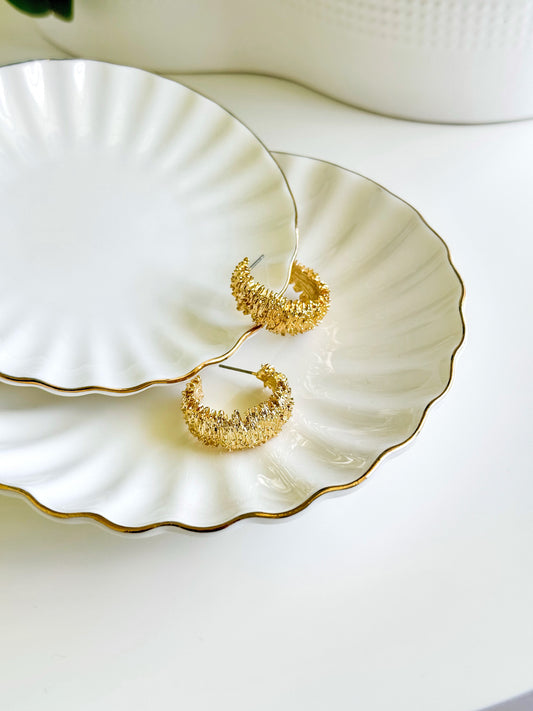 Ornate Hoop Earrings