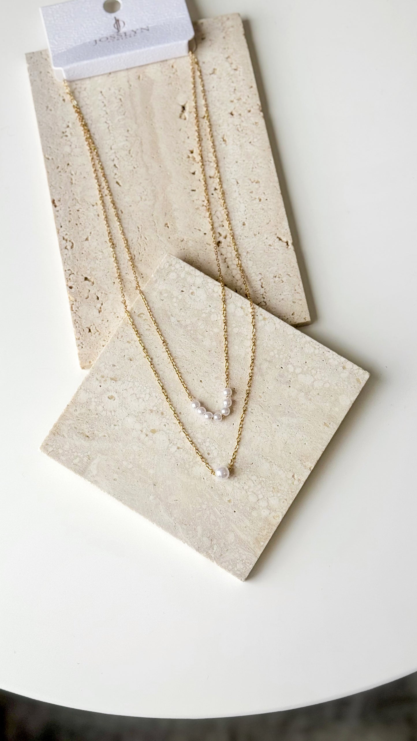 Tarnish Free Layered Pearl Necklace