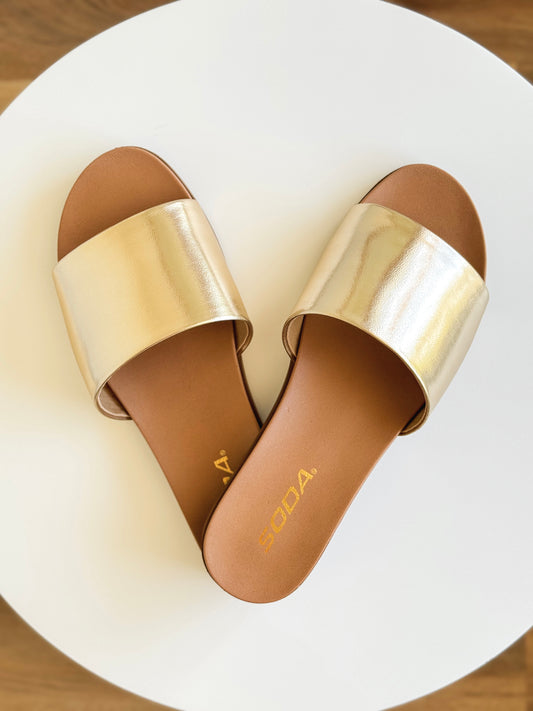Going For Gold Sandals