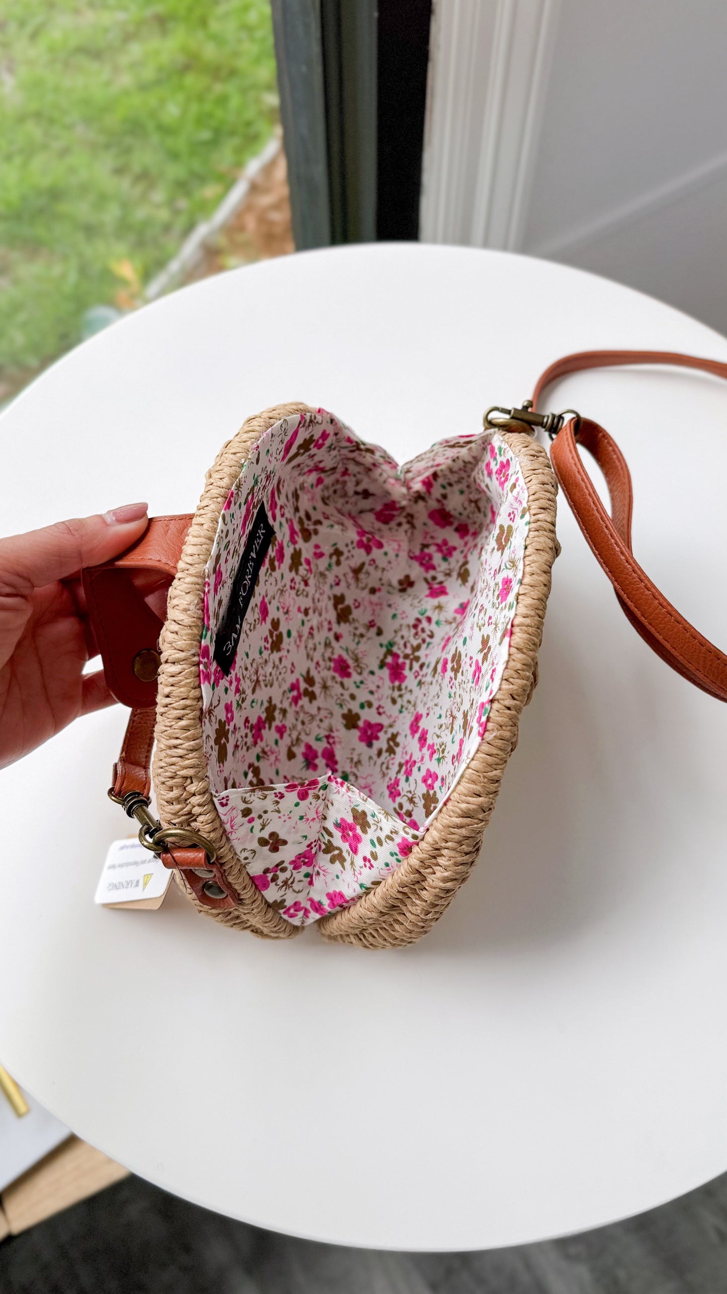 Semi Circle Bamboo Clutch