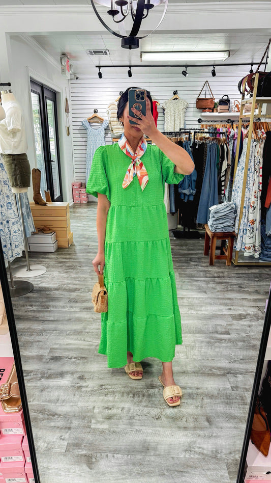 Kinsley Green Maxi Dress