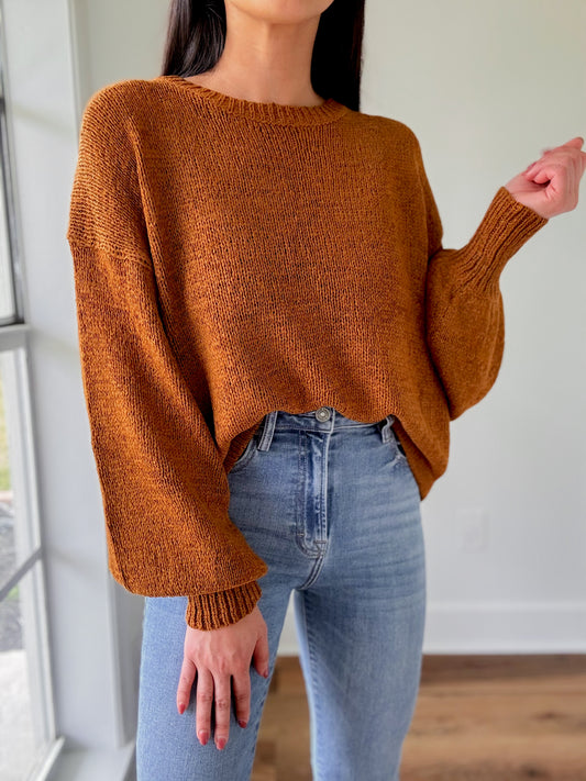 Caramel Knit Sweater