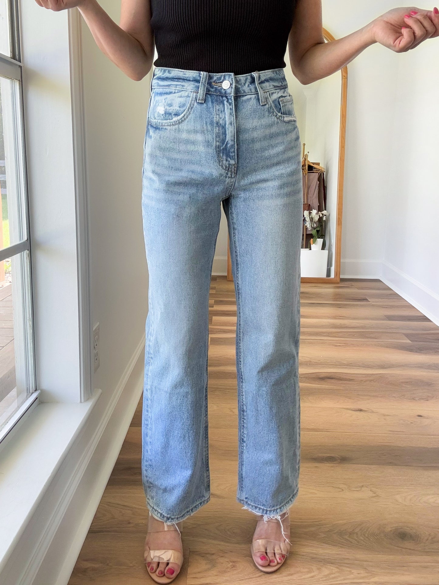 Entertaining Slim Wide Ankle Denim