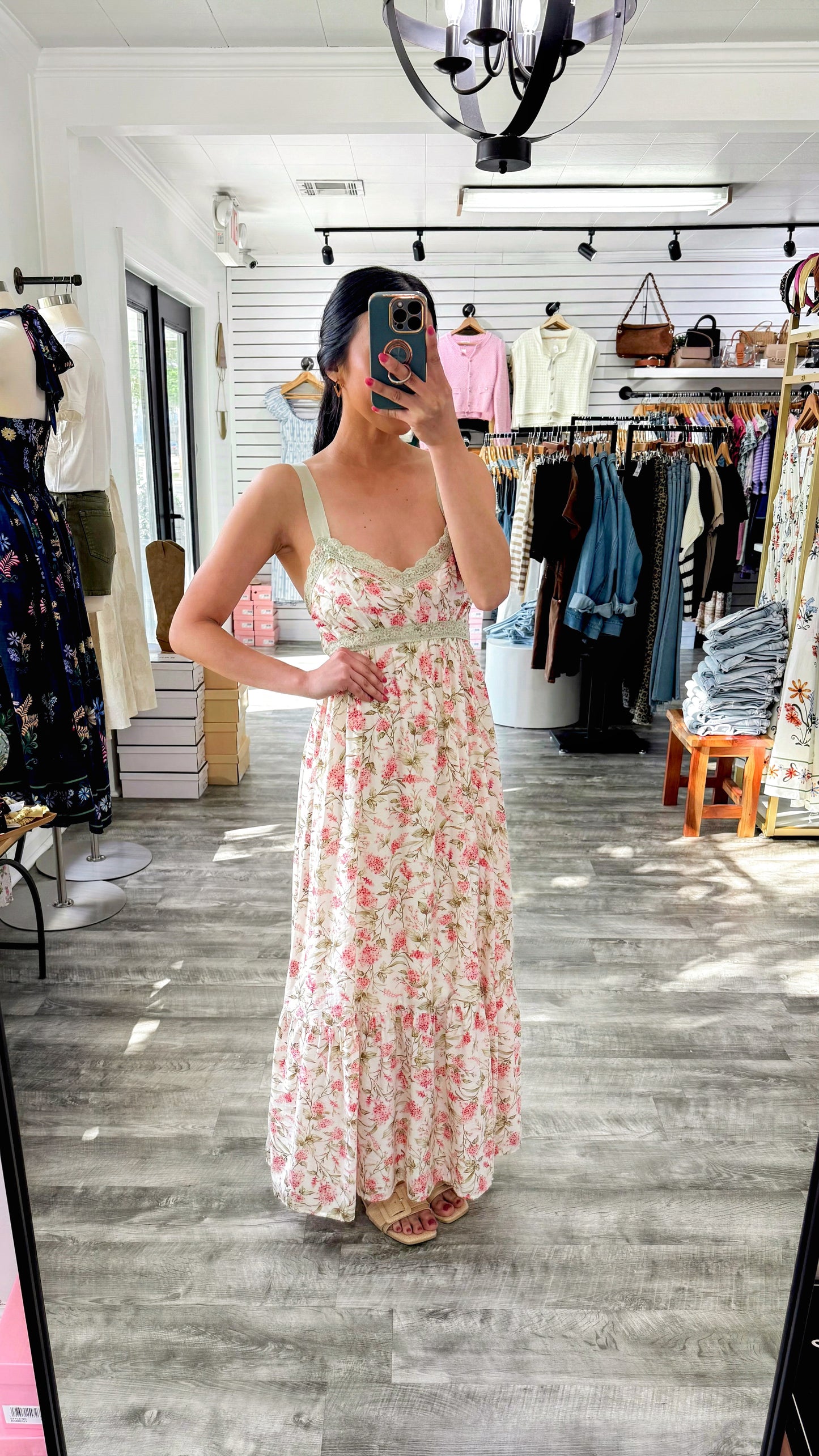 Florence Ribbon Back Midi Dress