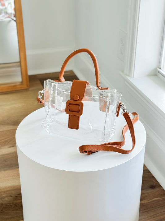 Camel Clutch Clear Bag