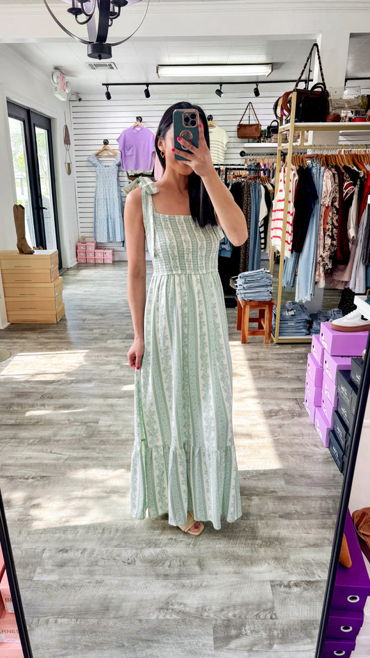 Sutton Tie Strap Midi Dress