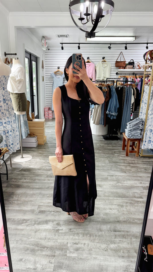 Ruby Linen Dress