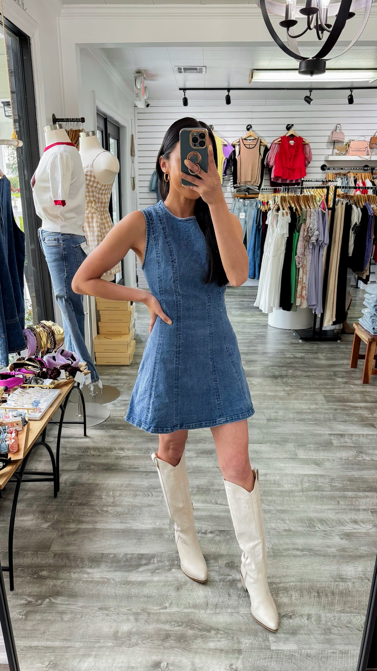 Dannie Pocket Denim Dress