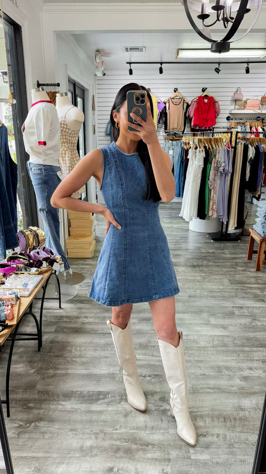 Dannie Pocket Denim Dress