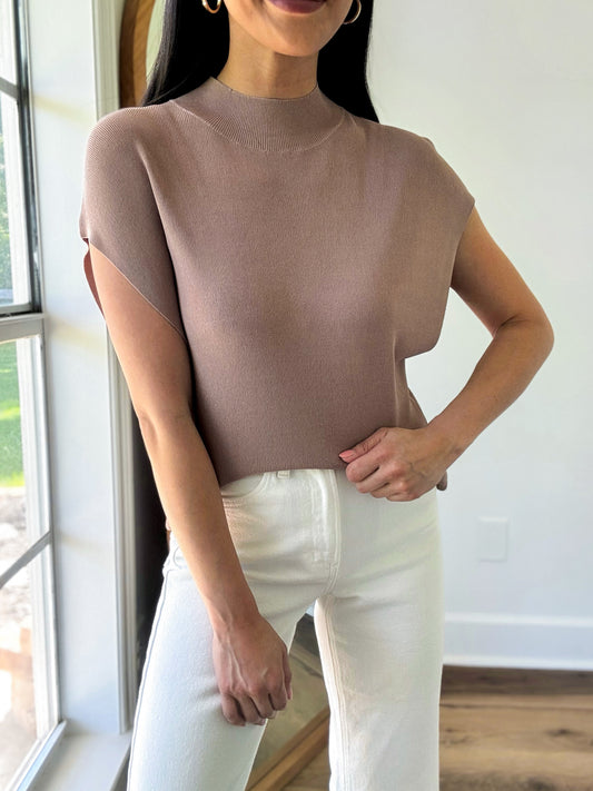 Never Settling Mocha Top