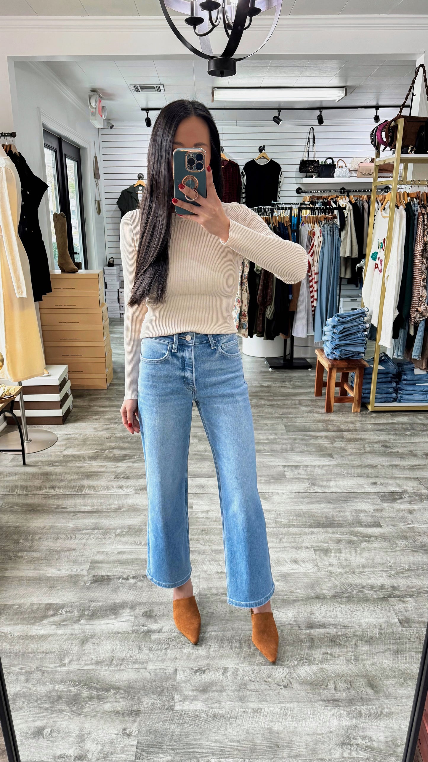 Abound Tummy Control Wide Denim