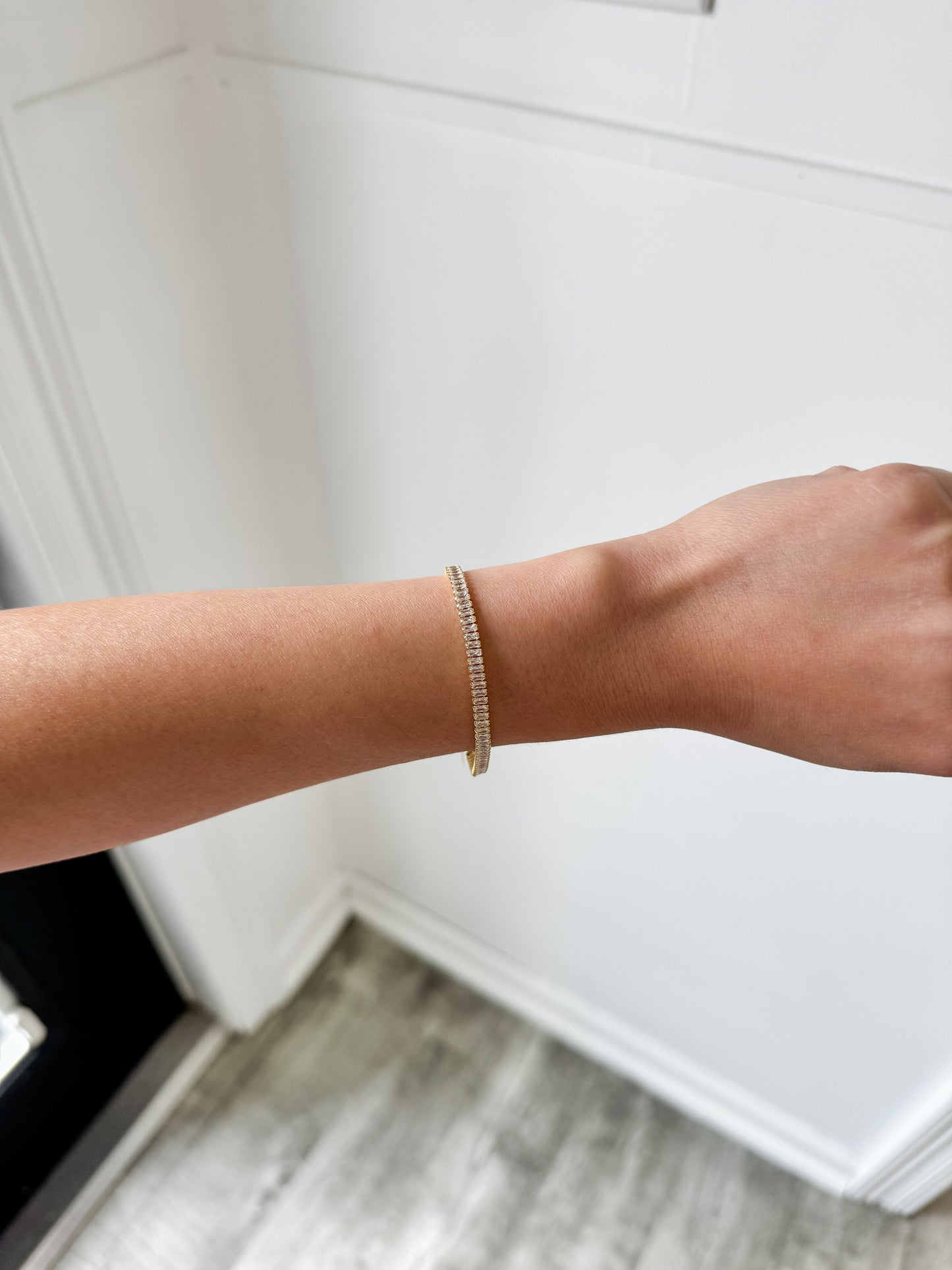 CZ Baguette Tennis Bracelet