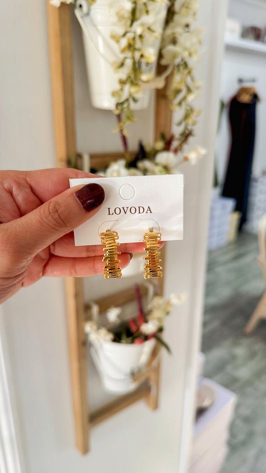 Teeter Totter Hoop Earrings