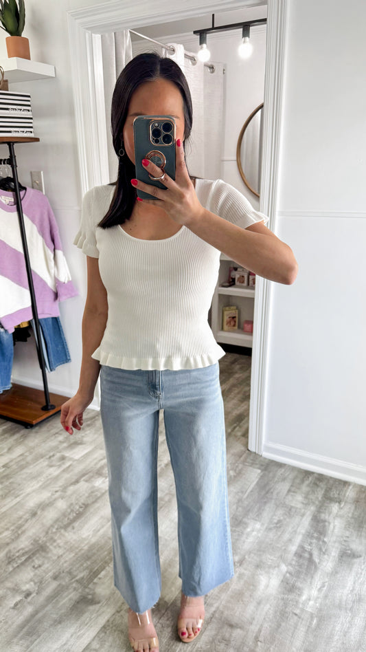 Basic Lettuce Hem Top