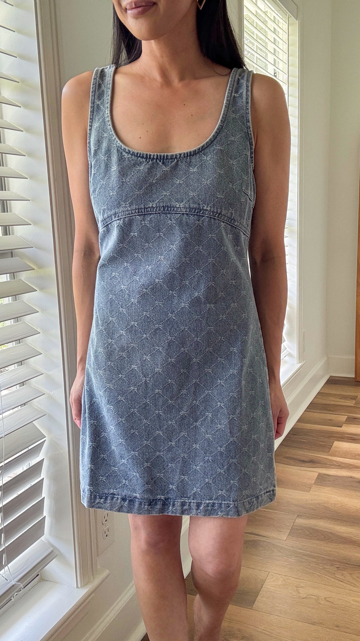 Bow Denim Dress