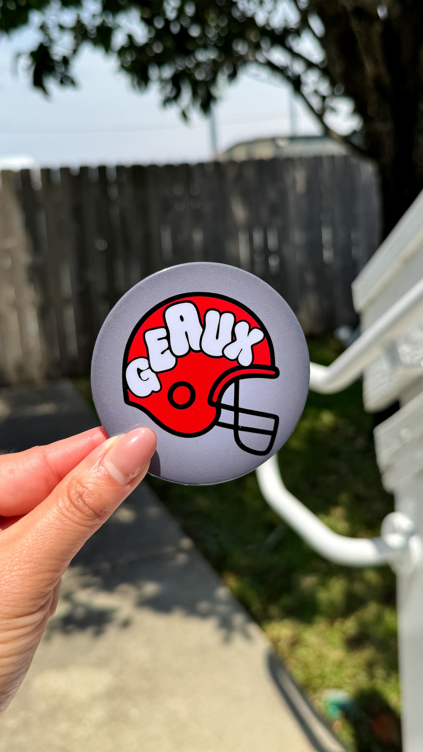 Geaux Helmet Game Day Button- UL